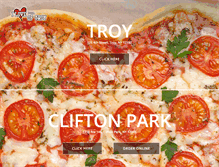 Tablet Screenshot of ilovepizzaoftroy.com